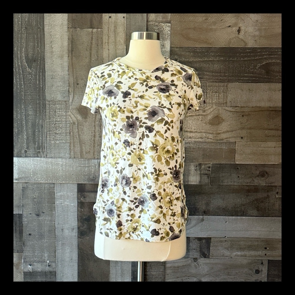 Anthropologie Postmark floral top small granola earth girl festival euro summer